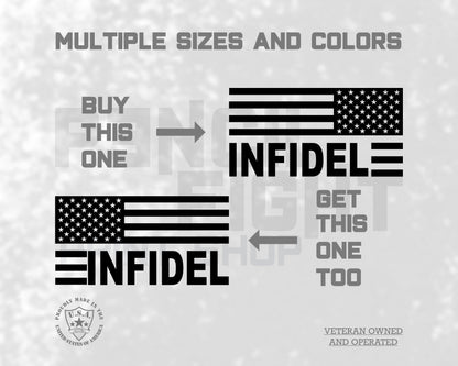 Infidel American Flag Vinyl (Standard and Reversed)