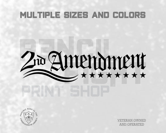 2nd Amendment Vinyl Decal