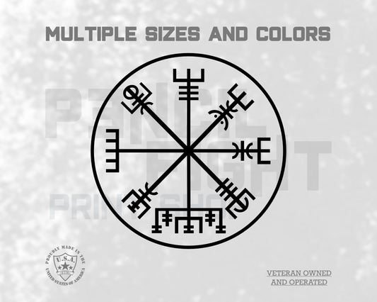 Viking Compass Vinyl Decal