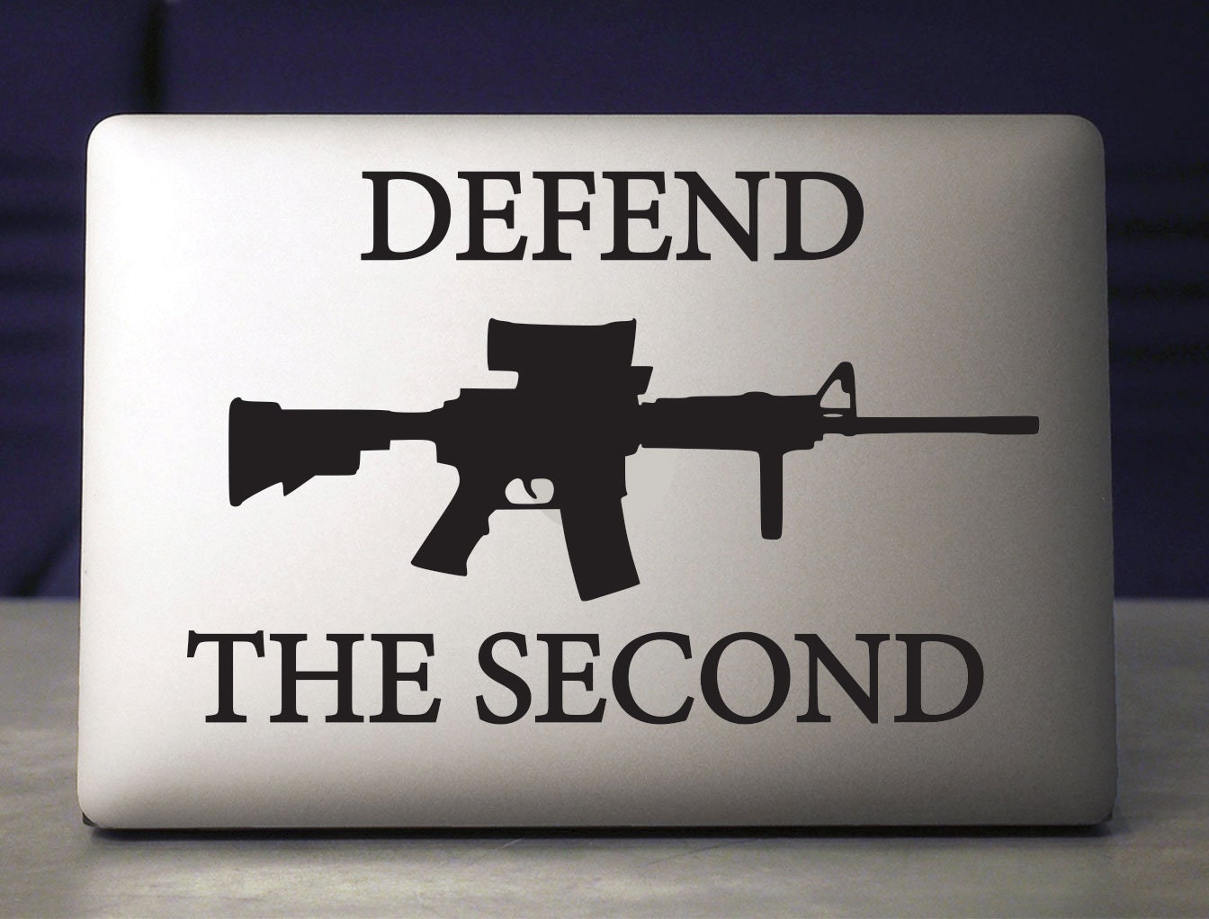 Defend the Second with Rifle Vinyl Decal