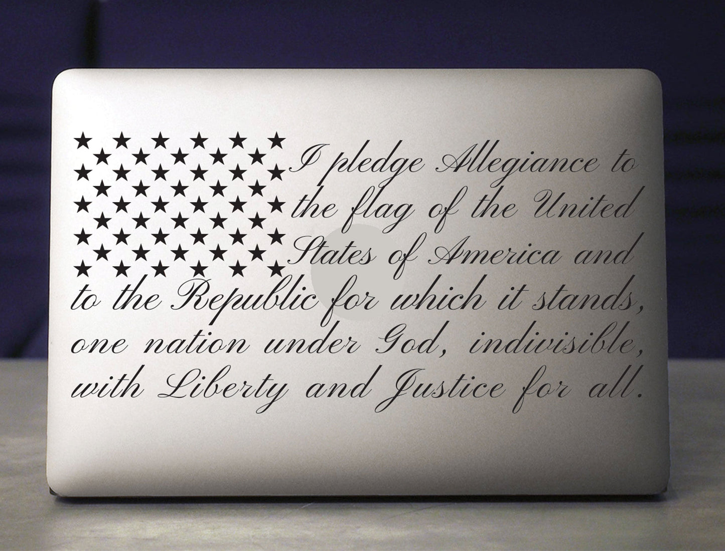 Pledge of Allegiance American Flag Vinyl Decal