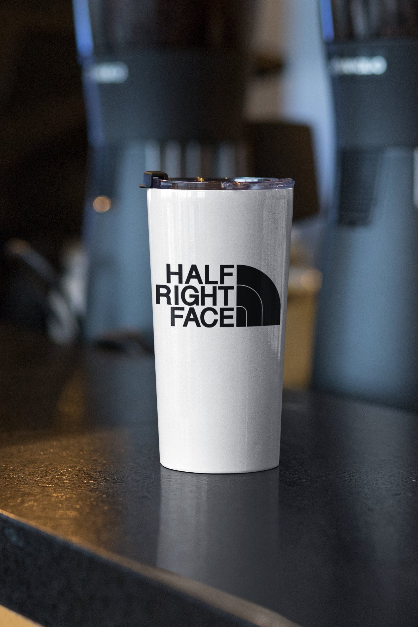 Half Right Face Vinyl Decal