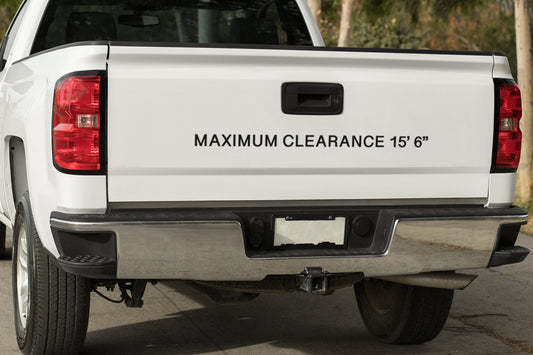 Maximum Clearance Custom Commercial US DOT Vinyl Vehicle Decal Sticker