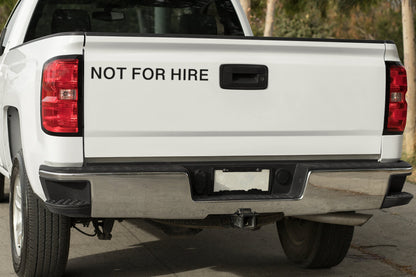 Not For Hire Commercial US DOT Vinyl Vehicle Decal Sticker