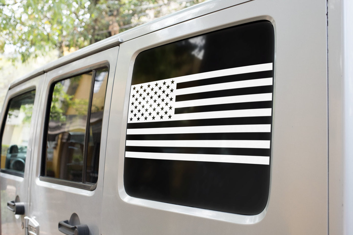 Subdued American Flag Vinyl Decal (Standard and Reversed)