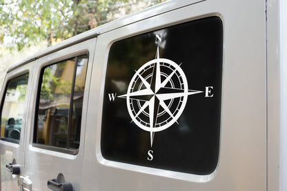 Compass Rose Adventure Vinyl Decal