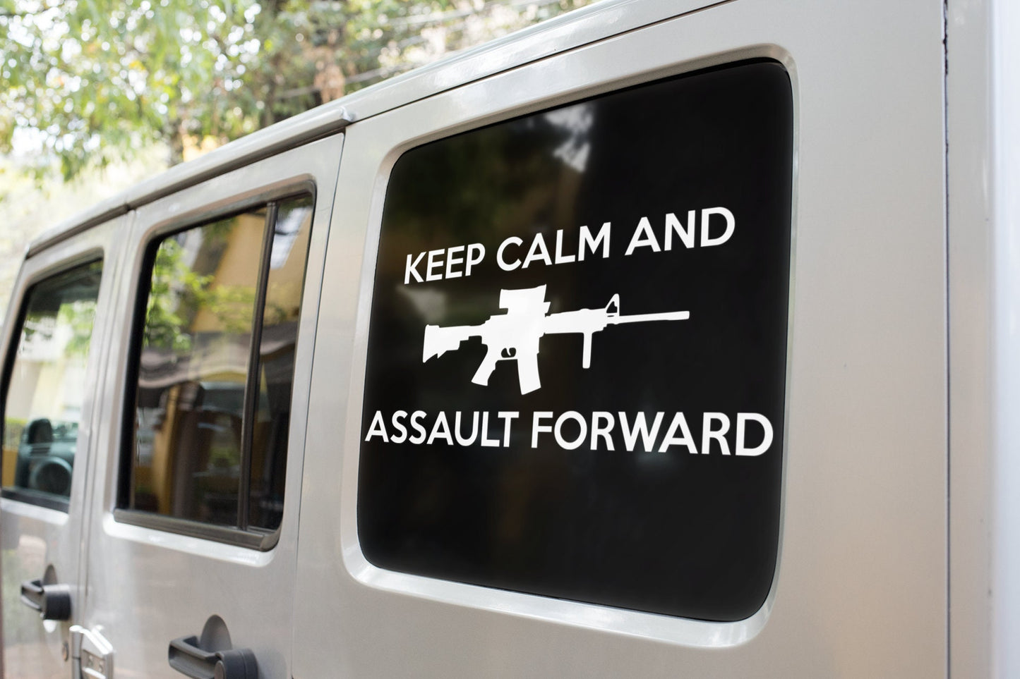 Keep Calm and Assault Forward Vinyl Decal