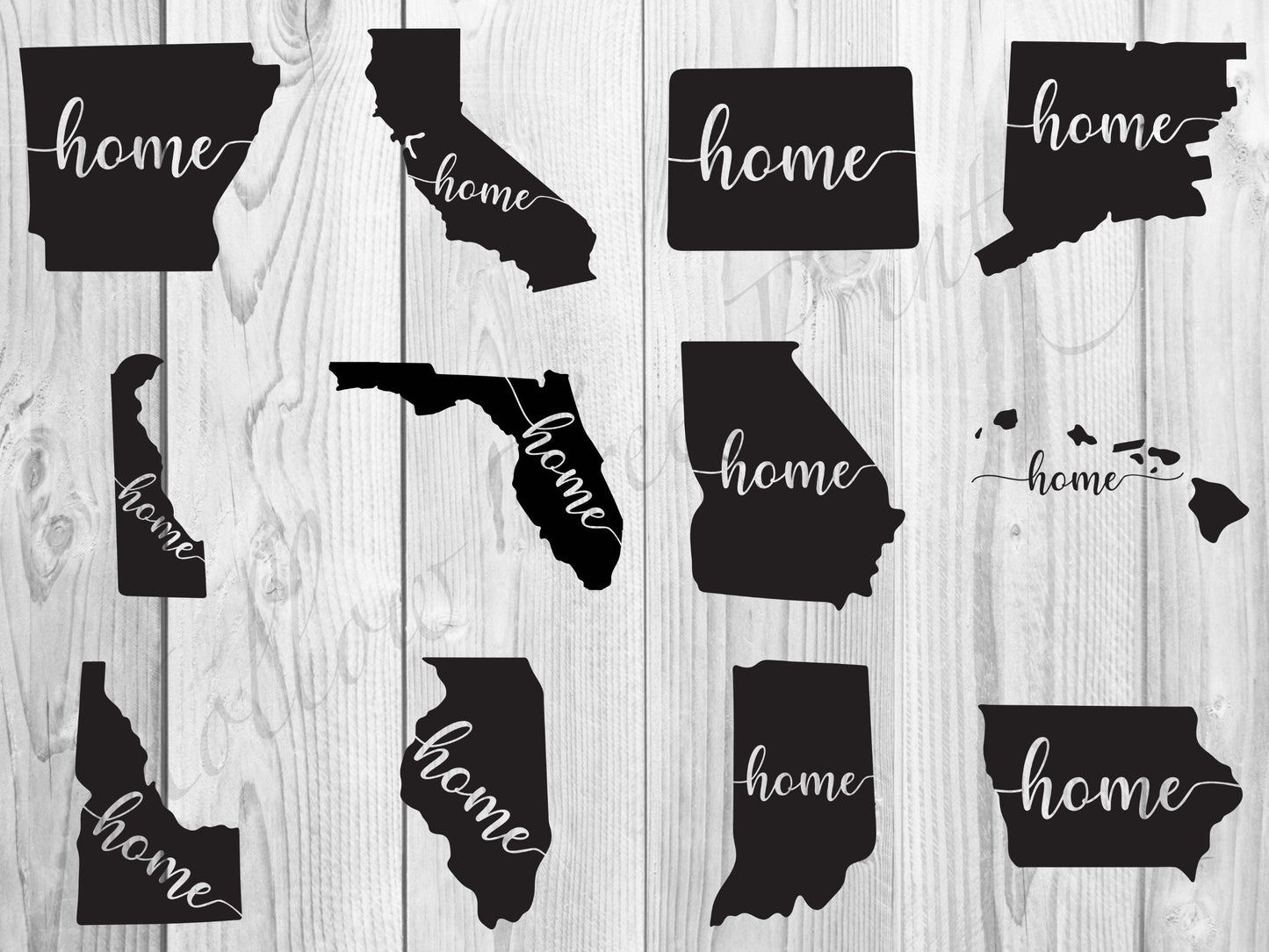 Home State Vinyl Decal Sticker