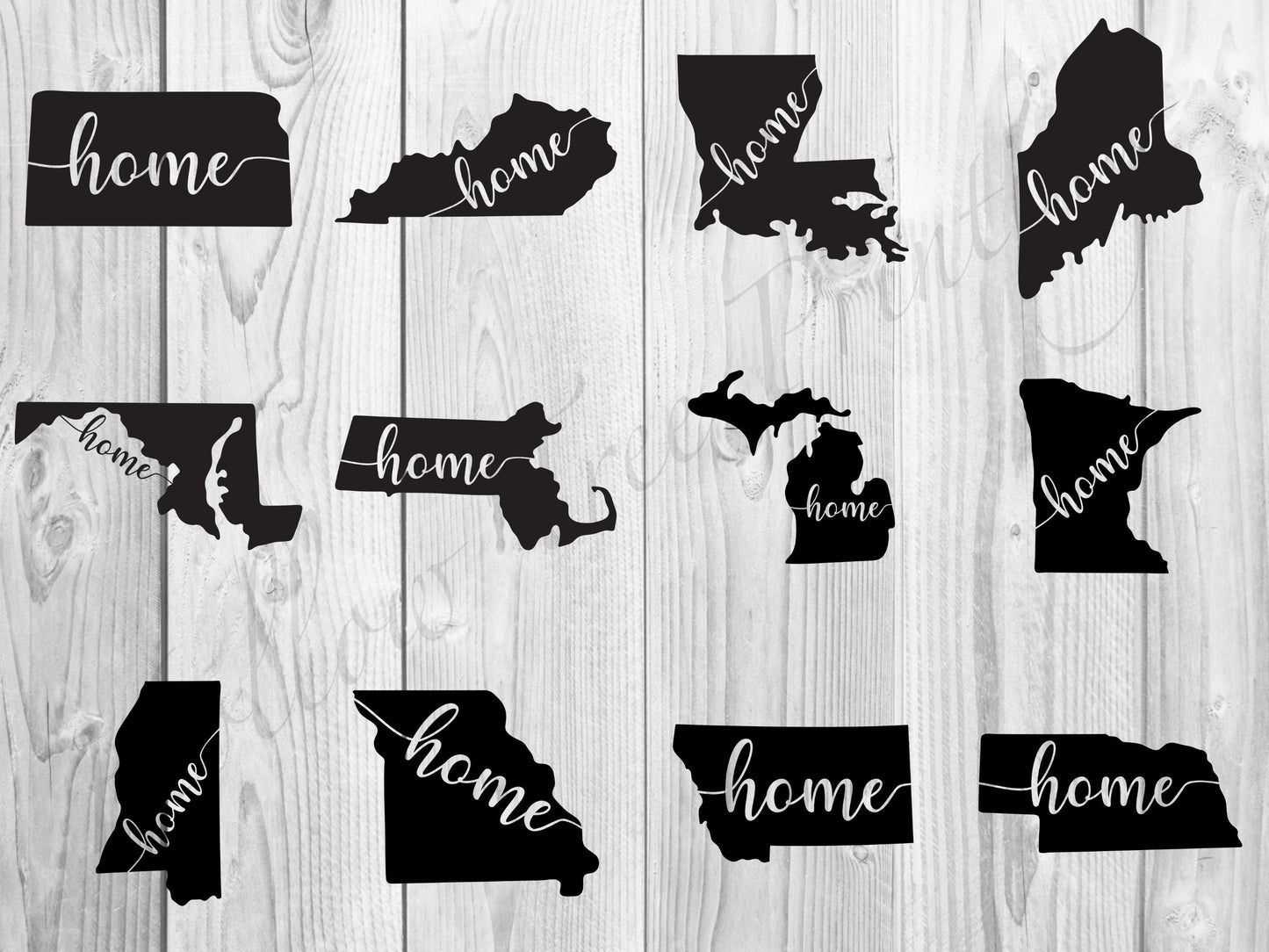 Home State Vinyl Decal Sticker