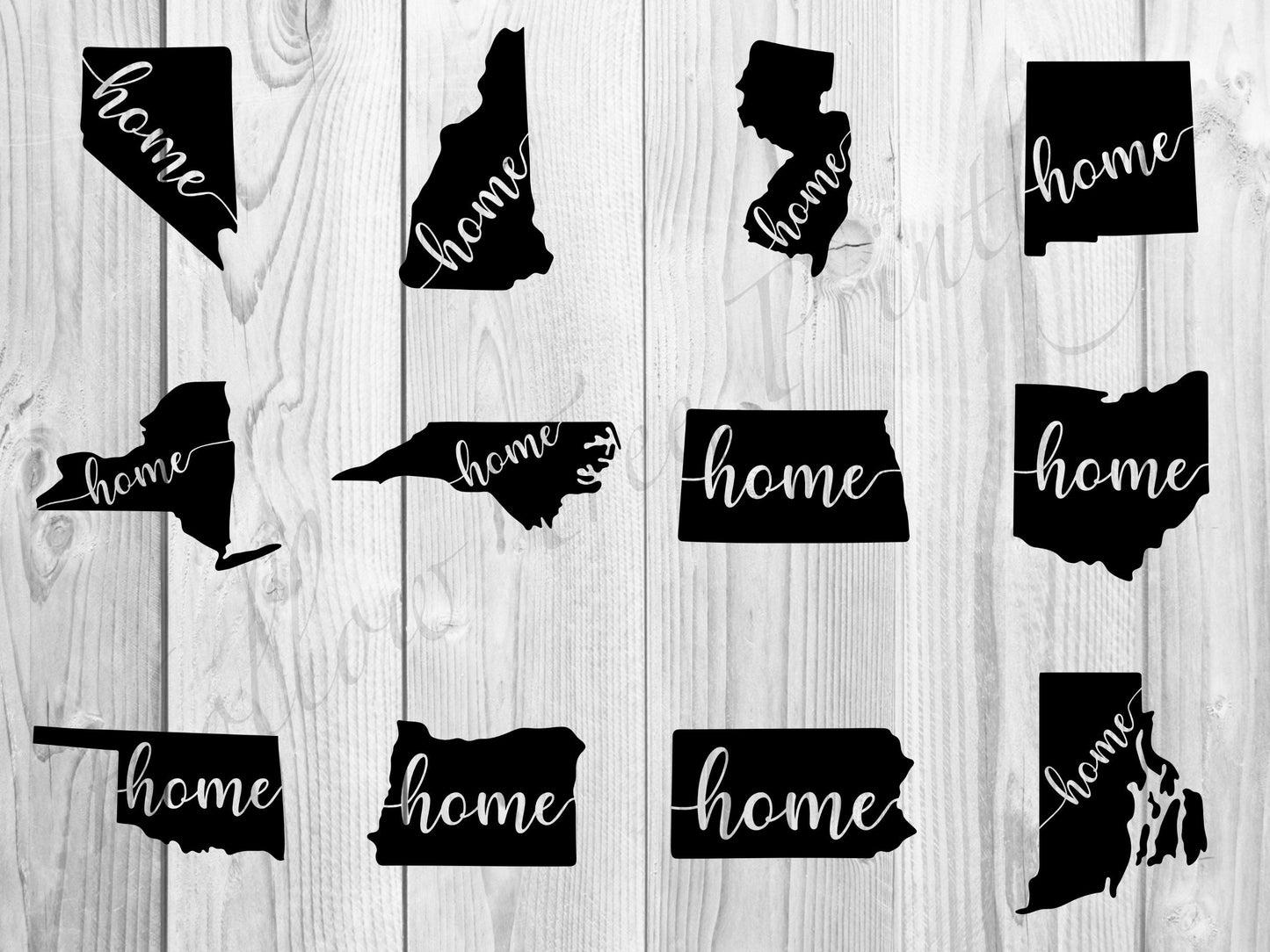 Home State Vinyl Decal Sticker