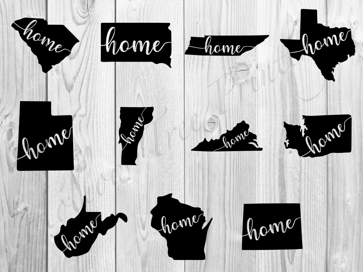 Home State Vinyl Decal Sticker